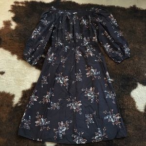 LOFT Off Shoulder Midi Dress